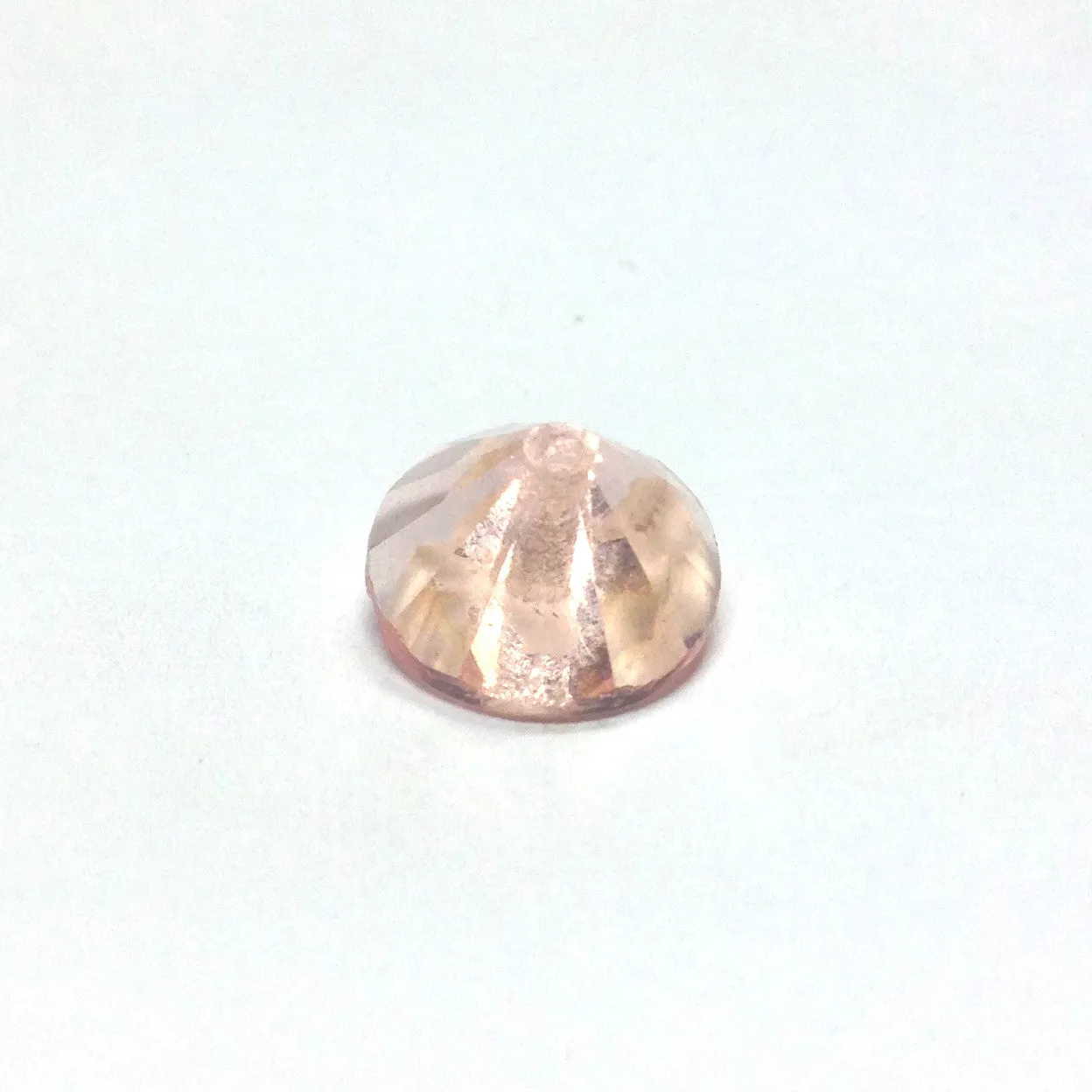 10MM Peach Faceted Pyramid Bead (72 pieces)