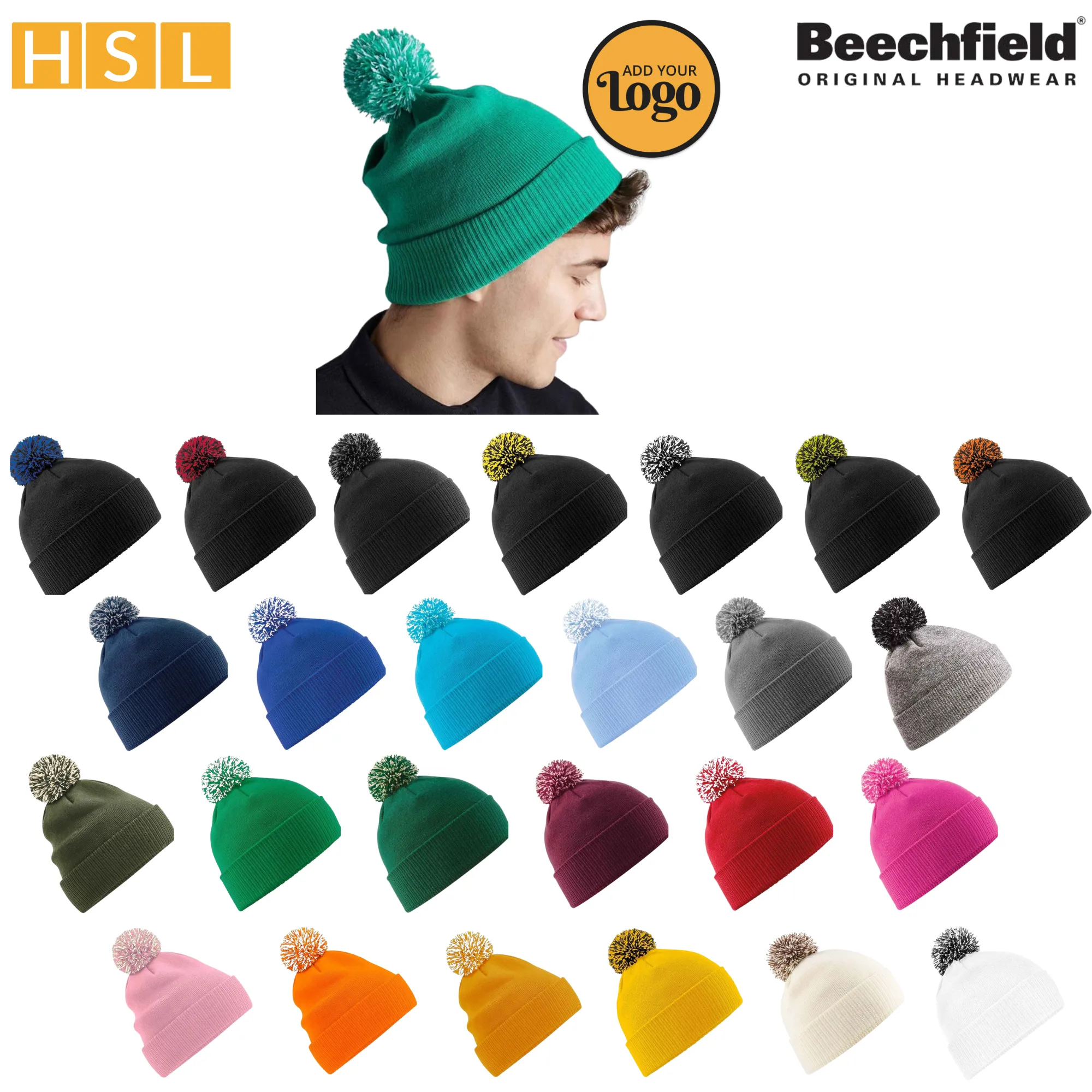 14 for £99 Beechfield Snowstar® Beanie Bundle