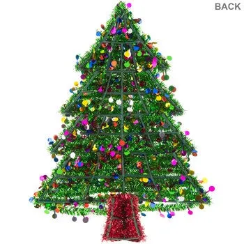 18" 2D Tinsel Specialty Tree Wreath Embellishment