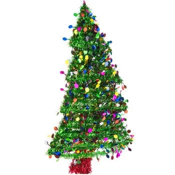 18" 2D Tinsel Specialty Tree Wreath Embellishment