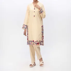 1PC- Embroidered Cambric Shirt PS3341