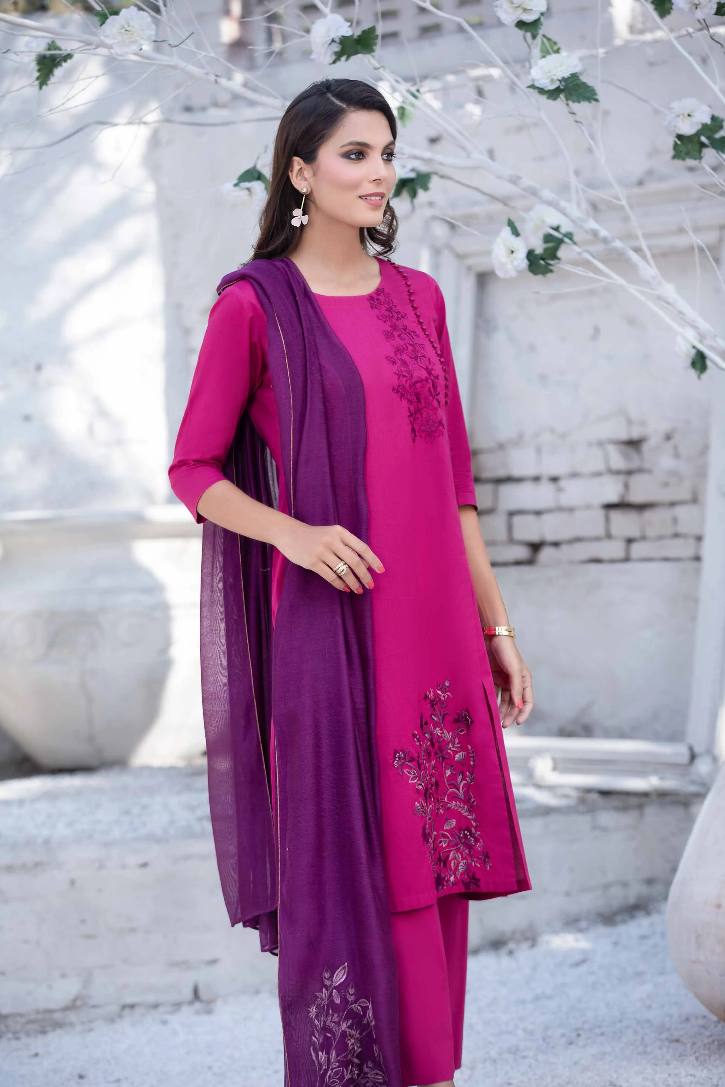 2 Piece - Embroidered Suit - PS23-46