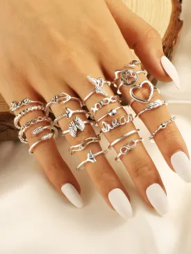 20pcs Alloy Ring