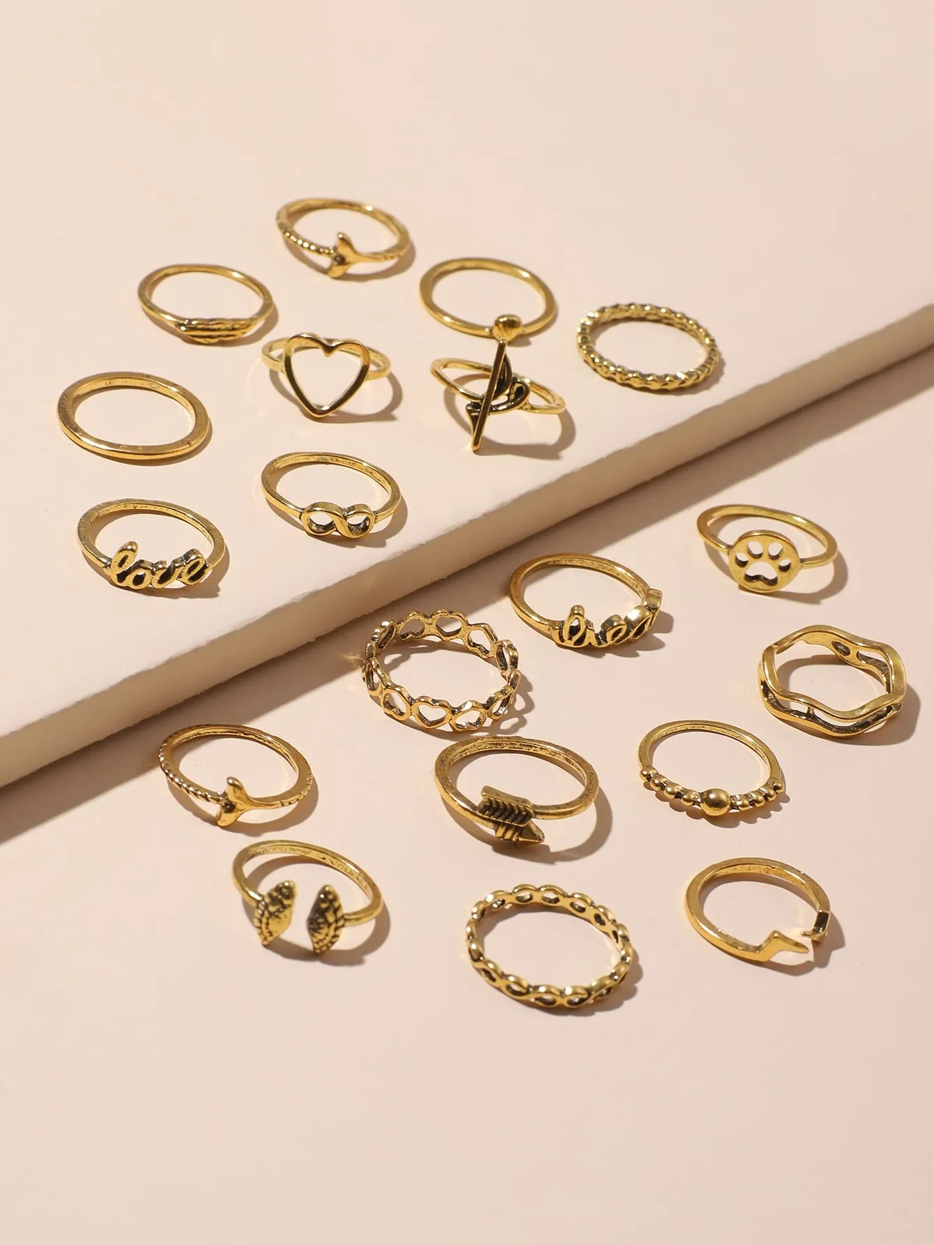 20pcs Alloy Ring