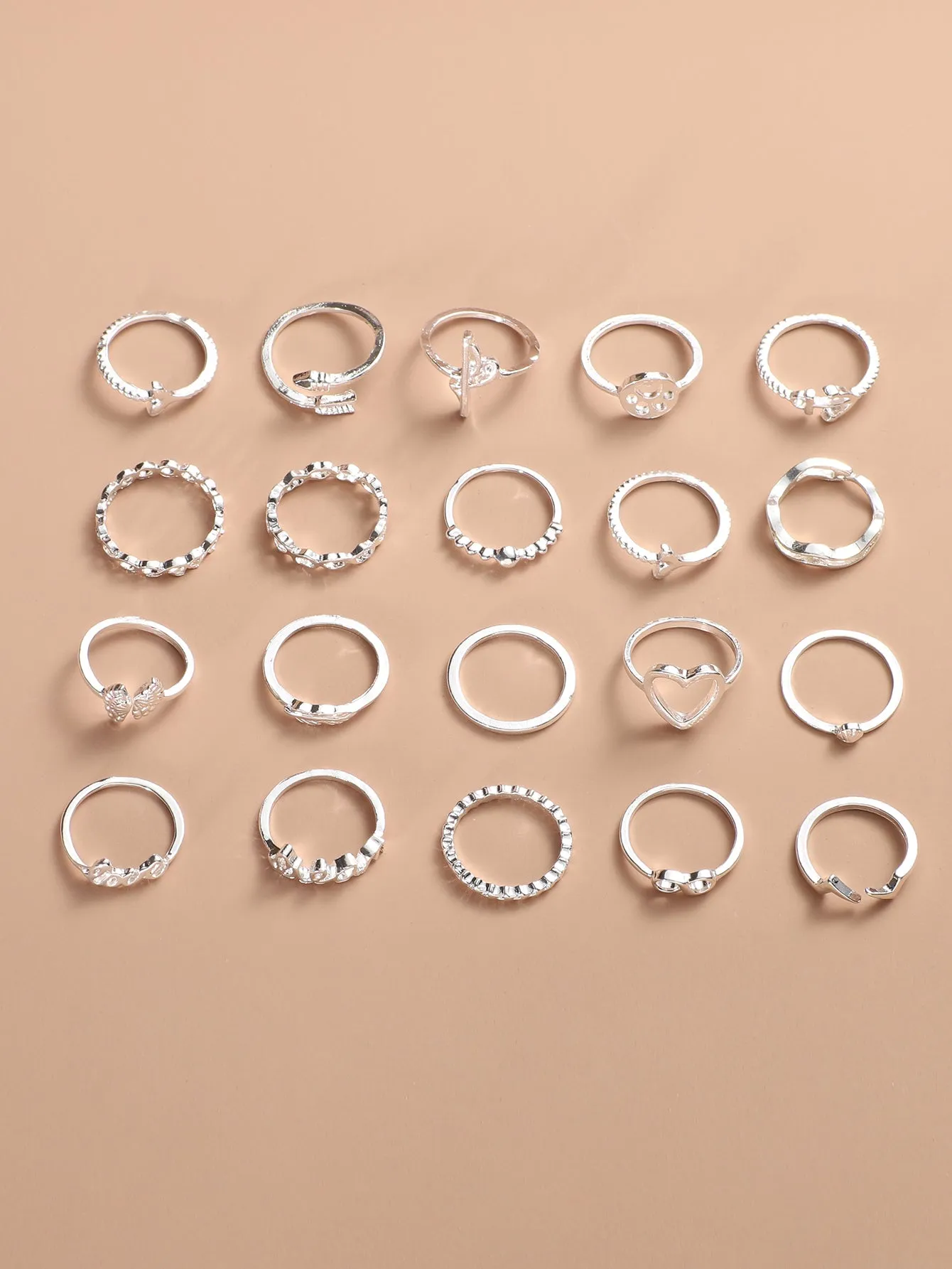 20pcs Alloy Ring