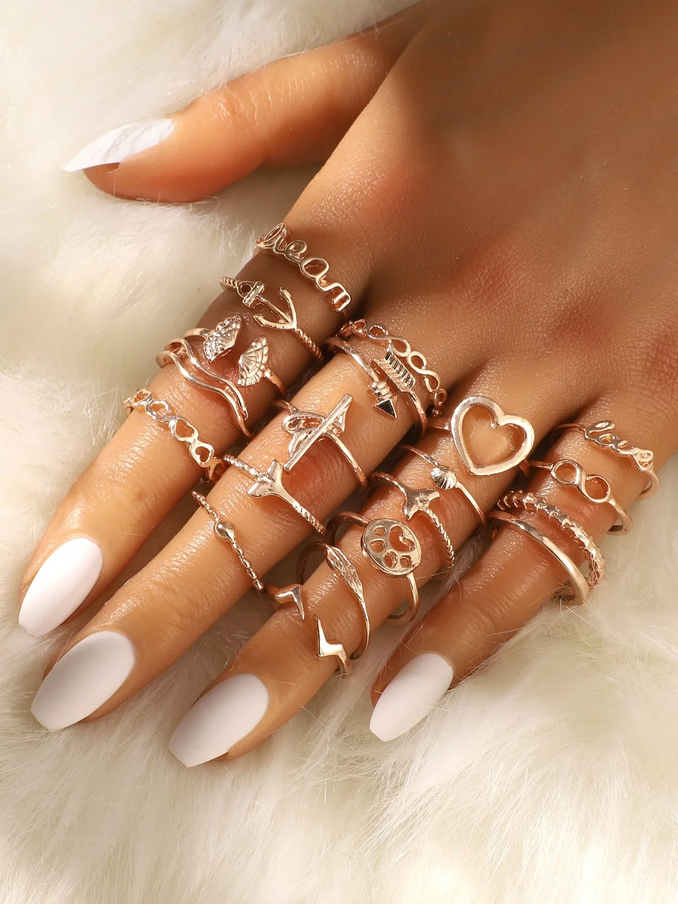 20pcs Alloy Ring