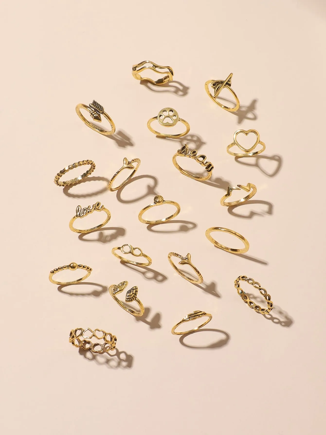 20pcs Alloy Ring