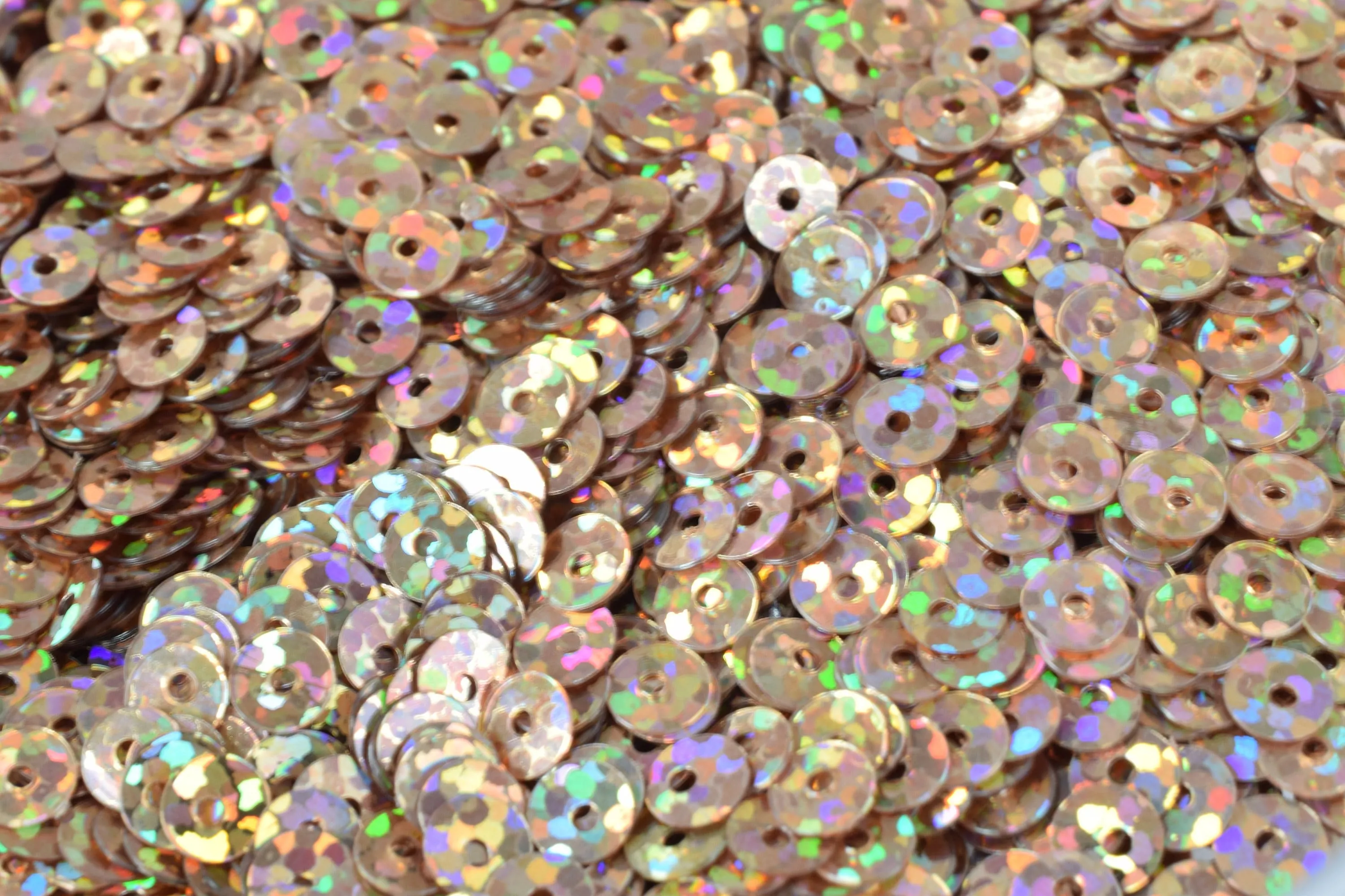 3/4/6mm Copper Light Brown  Iridescent Flat Sequins Round/Loose Paillettes/Wholesale Sequins Multi-Color, Loose Sequin Apparel,Shoe Decor