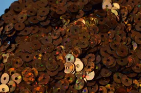 3/4/6mm Dark Bronze Brown  Iridescent Flat Sequins Round/Loose Paillettes/Wholesale Sequins Multi-Color, Loose Sequin Apparel,Shoe Decor