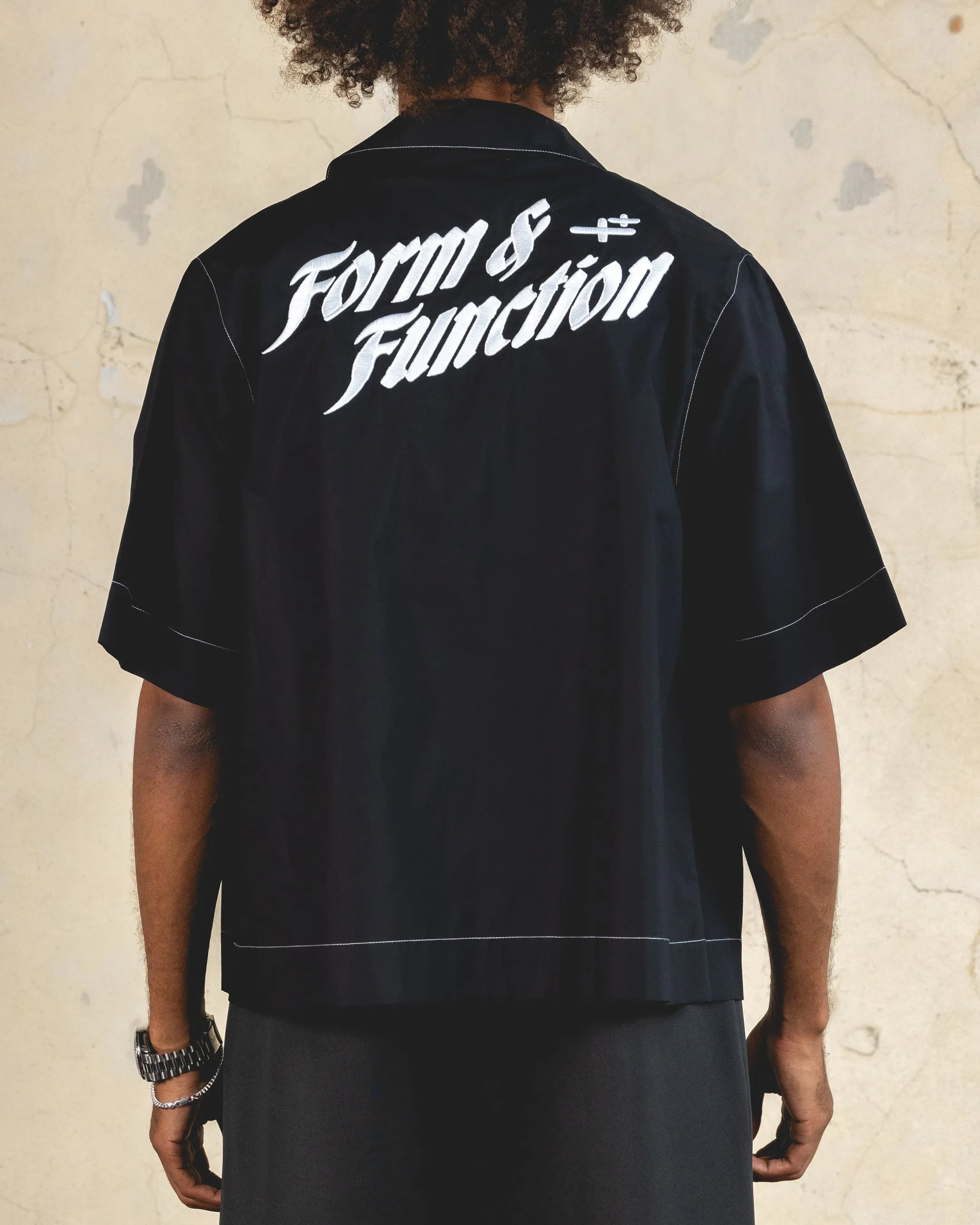 404 Form And Function Button Up Shirt Black