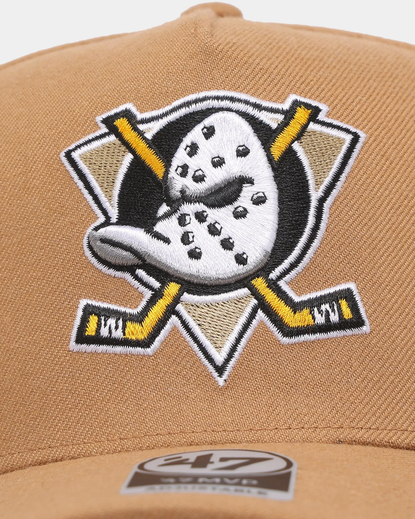 47 Brand Anaheim Ducks 'Clean & Simple' Replica MVP DT Snapback Camel