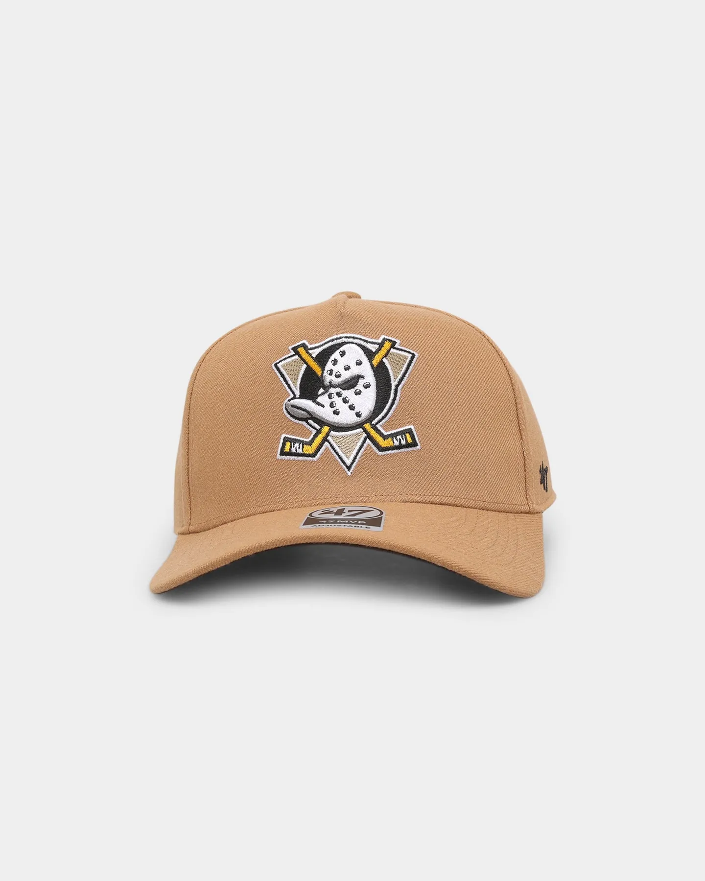 47 Brand Anaheim Ducks 'Clean & Simple' Replica MVP DT Snapback Camel