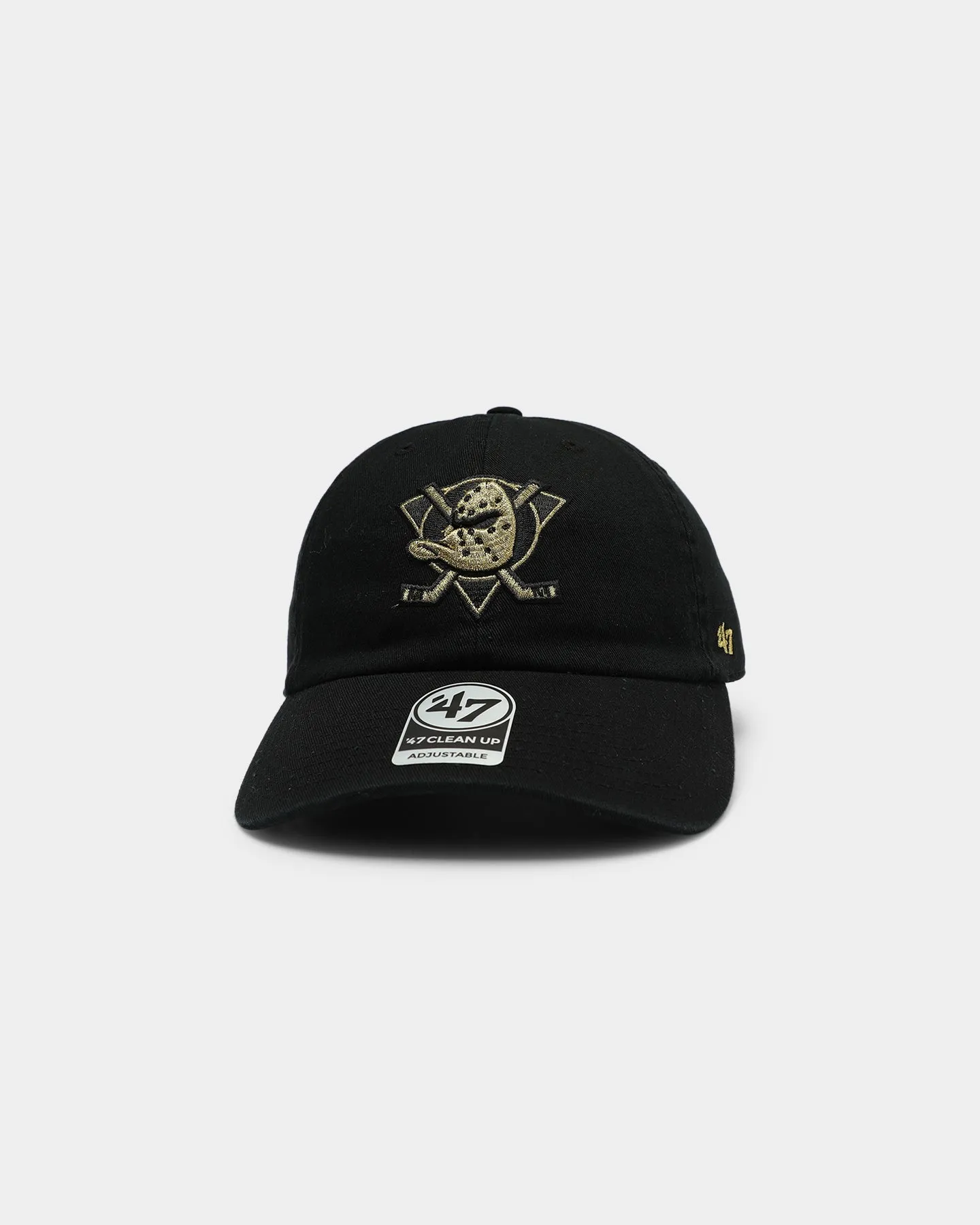 47 Brand Anaheim Ducks Clean Up Strapback Black/Gold