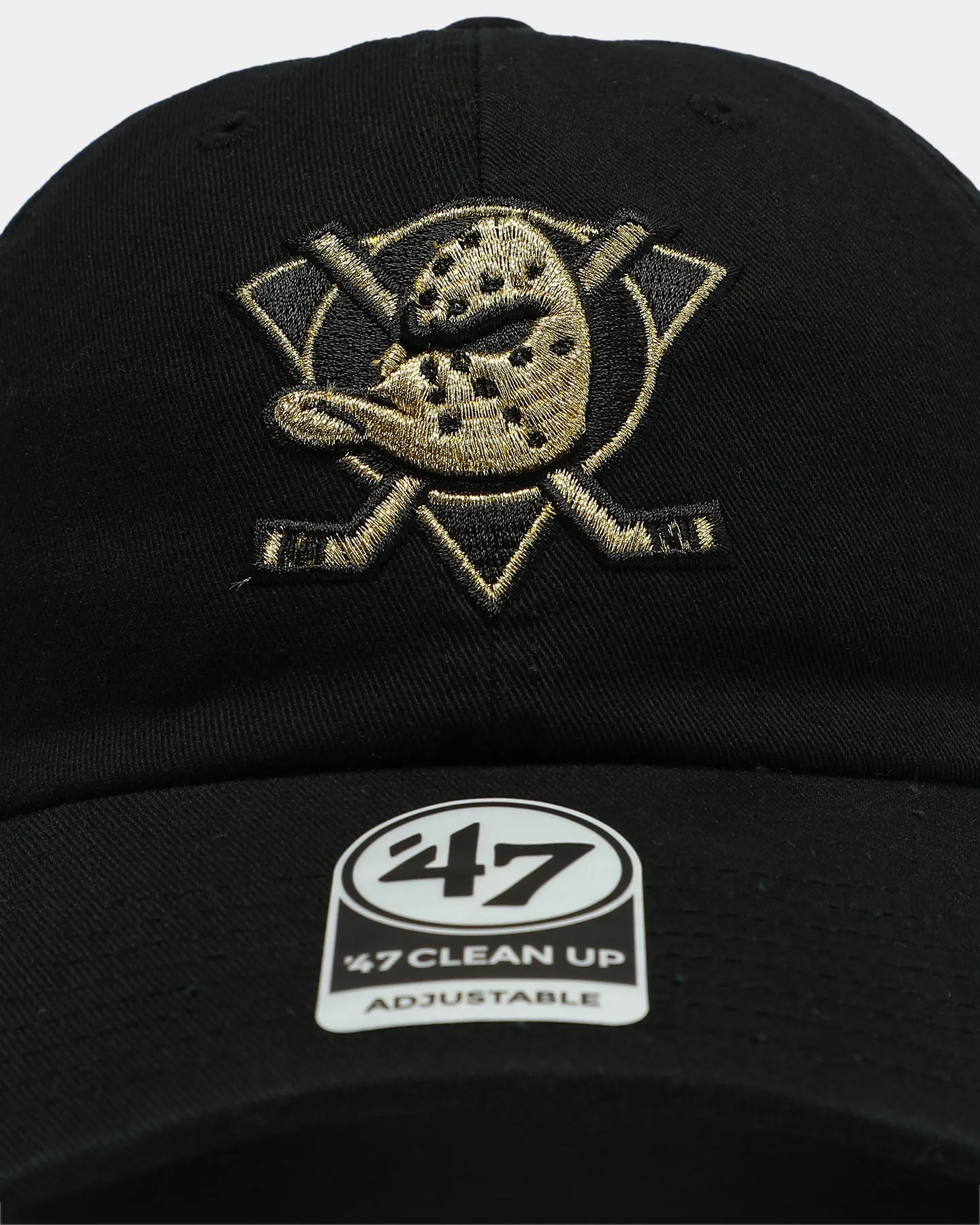 47 Brand Anaheim Ducks Clean Up Strapback Black/Gold