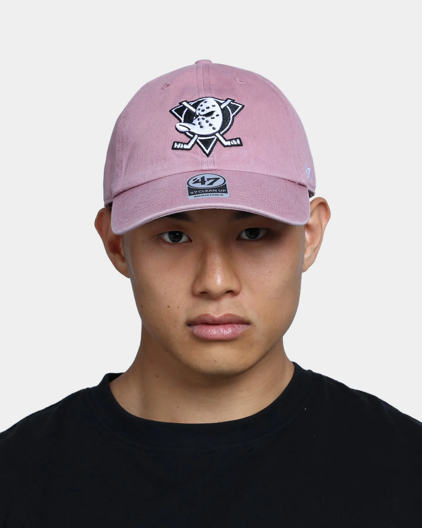 47 Brand Anaheim Ducks Clean Up Strapback Mauve