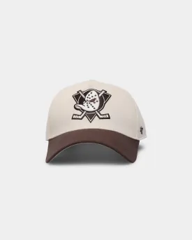 47 Brand Anaheim Ducks 'Cookies & Cream' Replica MVP DT Snapback Natural/Brown