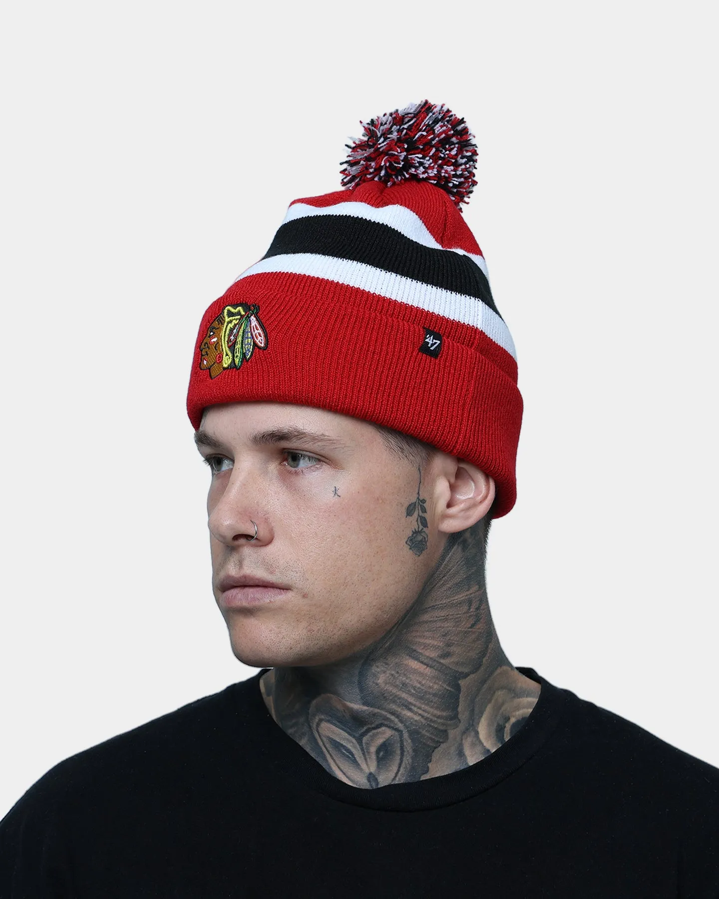 47 Brand Chicago Blackhawks Breakaway Cuff Knit Beanie Red