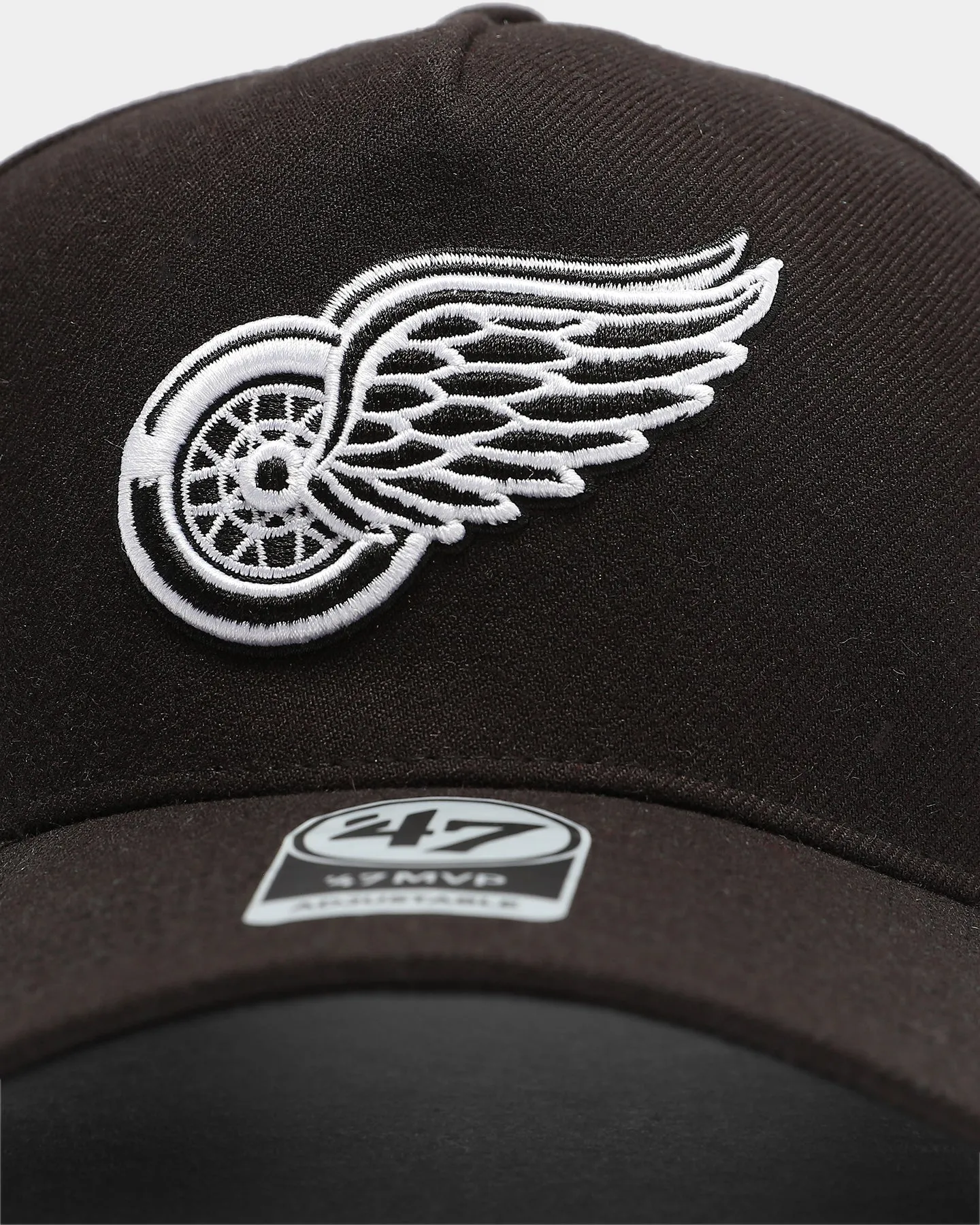 47 Brand Detroit Red Wings Replica MVP DT Snapback Black/White