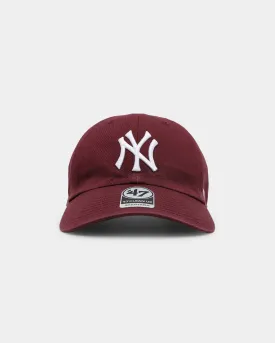 47 Brand New York Yankees '47 Clean Up Strapback Dark Maroon