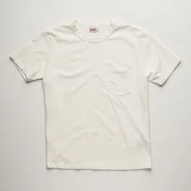 9 oz Pocket Tee | White | Freenote Cloth