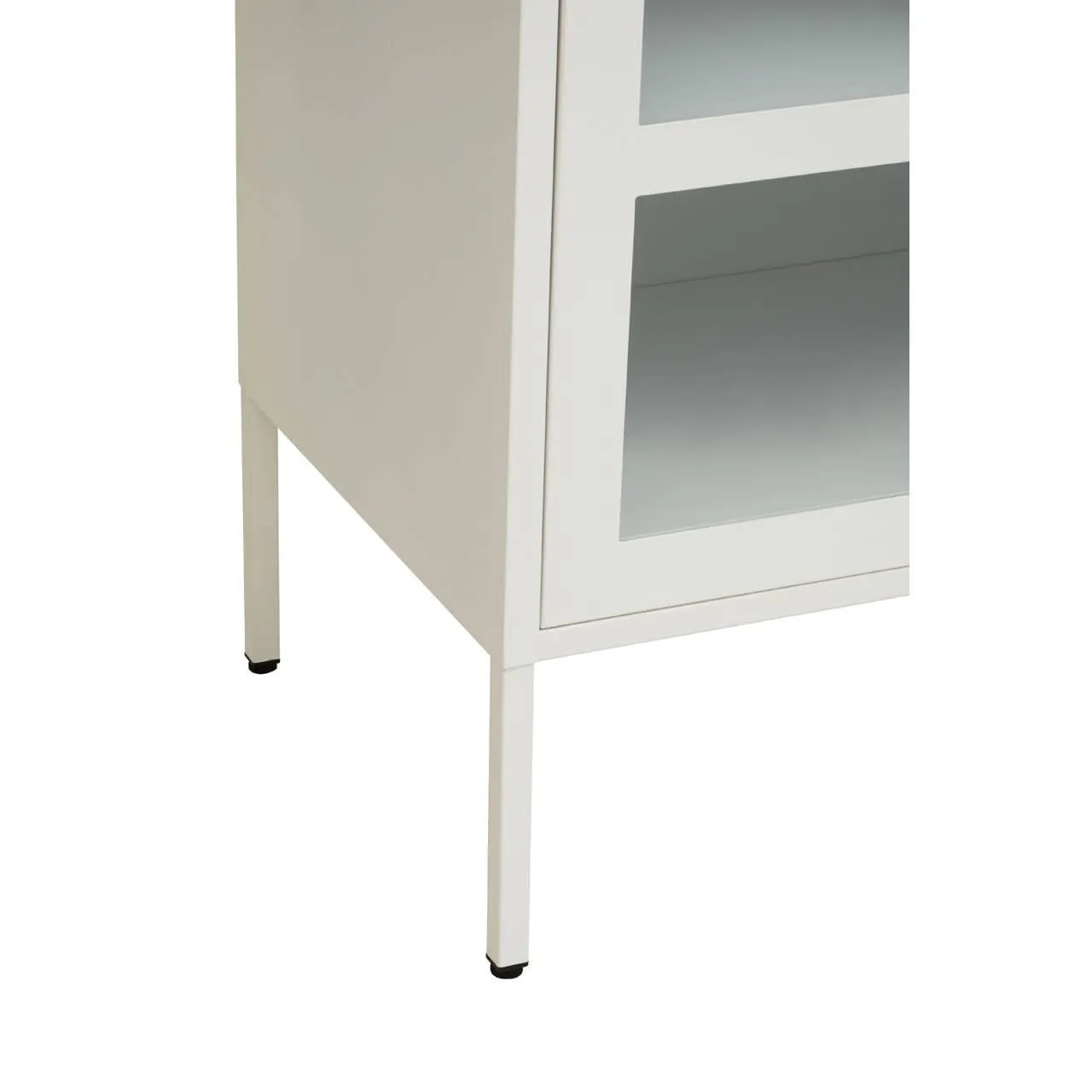 Acier Three Door White Sideboard