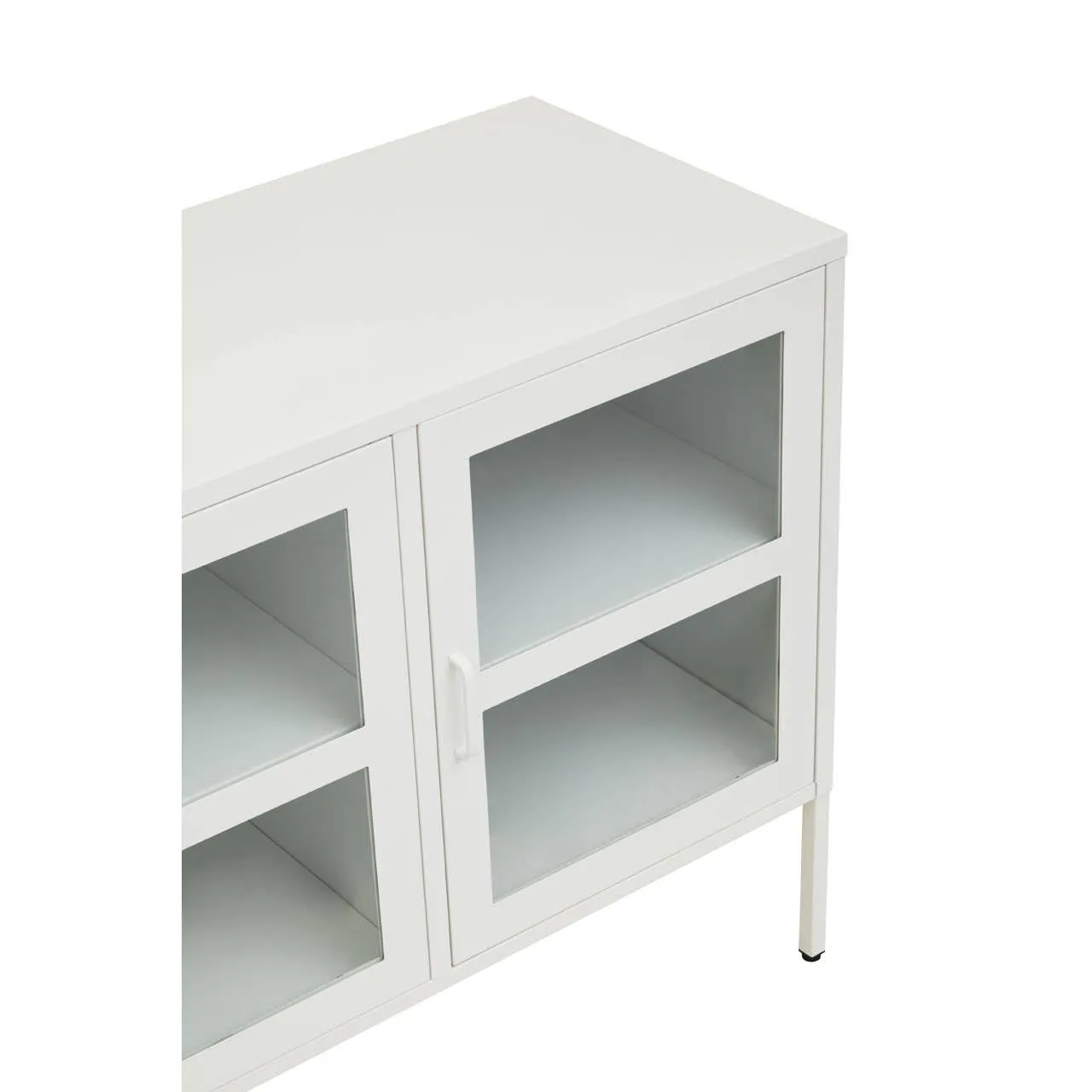 Acier Three Door White Sideboard