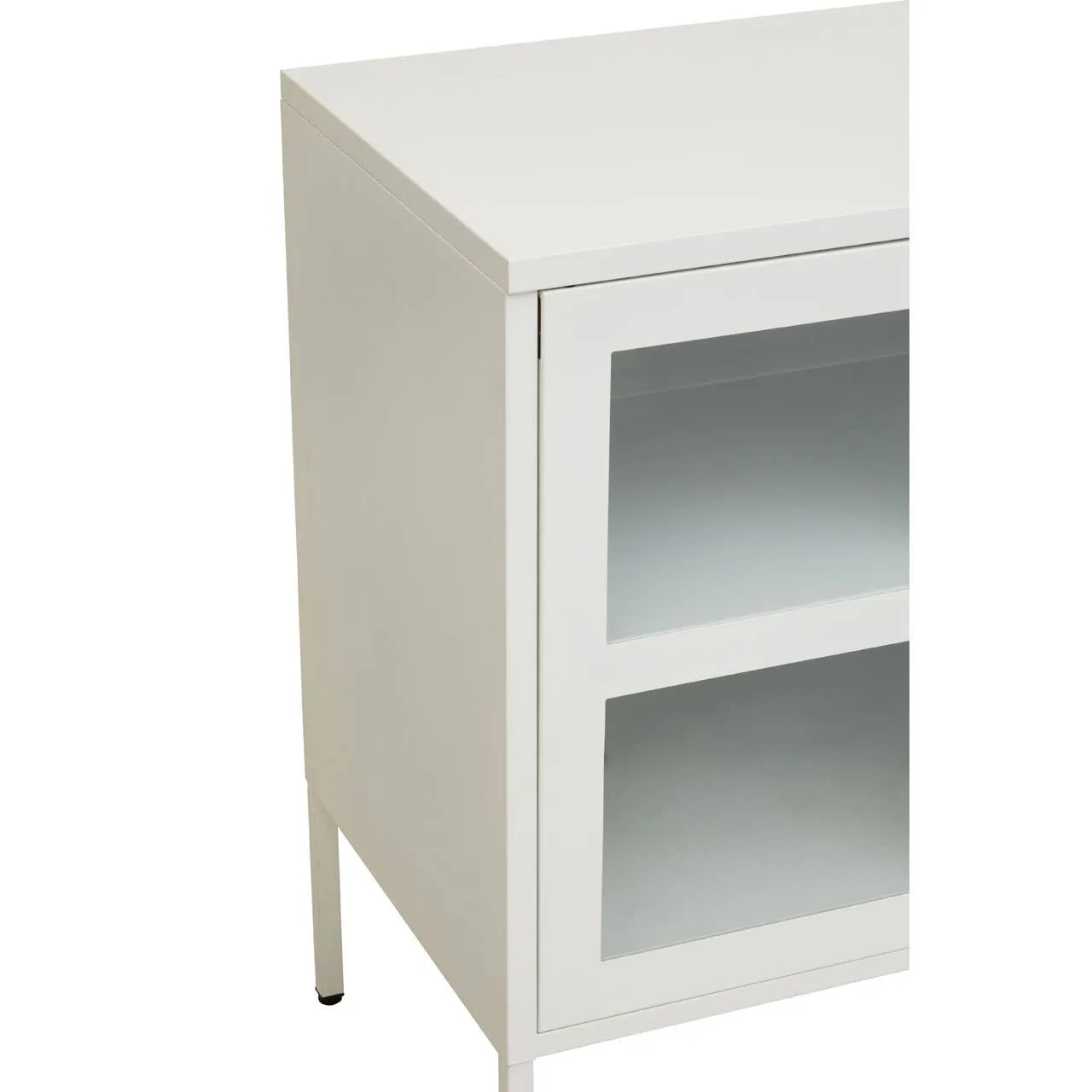 Acier Three Door White Sideboard