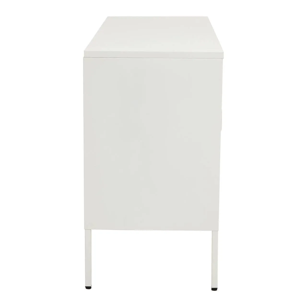 Acier Three Door White Sideboard