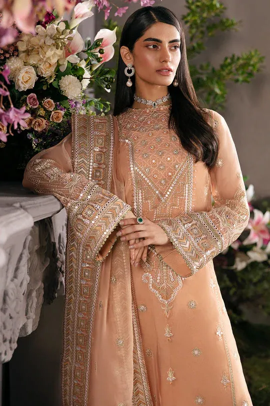 Afrozeh Embroidered Organza Unstitched 3 Piece Suit - 09