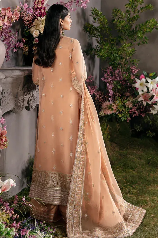 Afrozeh Embroidered Organza Unstitched 3 Piece Suit - 09