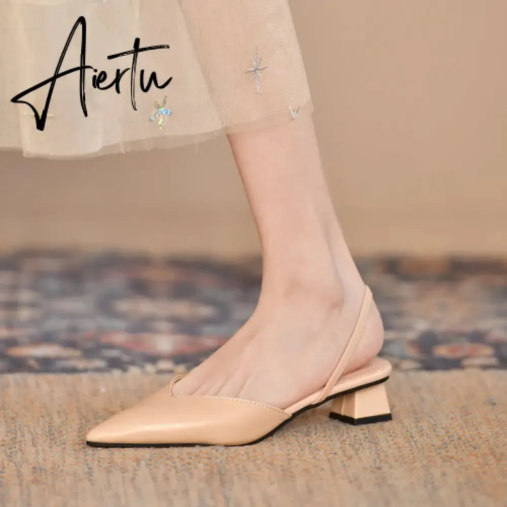 Aiertu  Women Flats Pointed Toe Lady Flat Heel Shoes Slip on Loafers Office Lady Elegant Shoes Soft Sole Comfortable Big Size 43