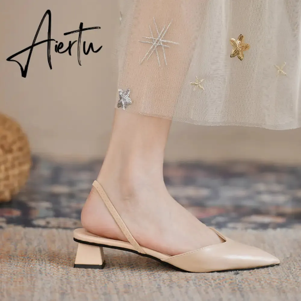 Aiertu  Women Flats Pointed Toe Lady Flat Heel Shoes Slip on Loafers Office Lady Elegant Shoes Soft Sole Comfortable Big Size 43