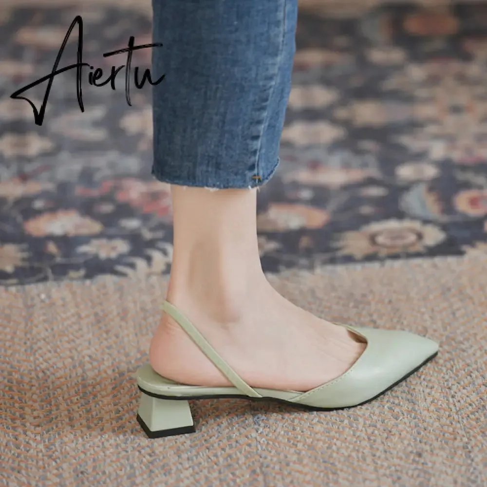 Aiertu  Women Flats Pointed Toe Lady Flat Heel Shoes Slip on Loafers Office Lady Elegant Shoes Soft Sole Comfortable Big Size 43