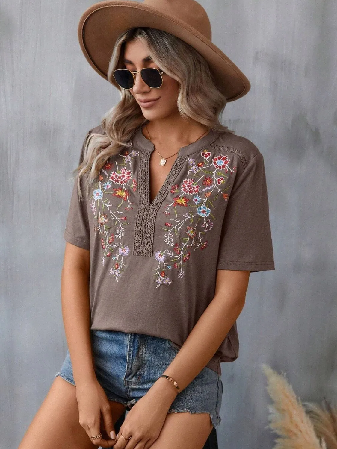 Amelia Embroidered Top