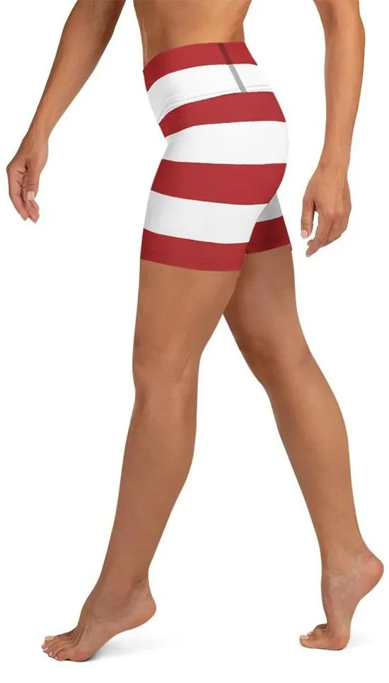 American Flag Yoga Shorts