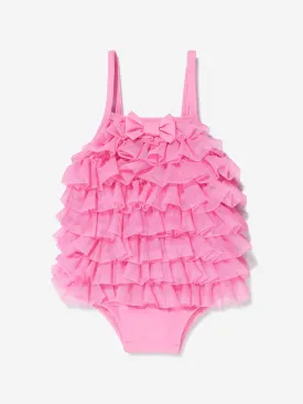 Angels Face Baby Girls Minnow Swimsuit in Pink