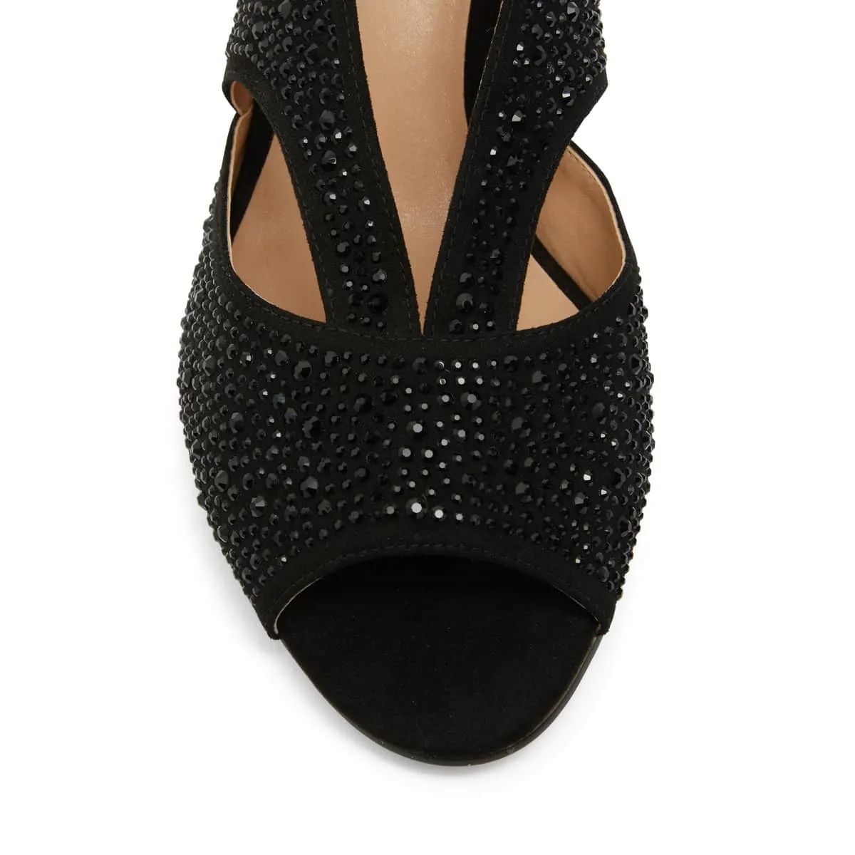 Angie Heel in Black Sparkle