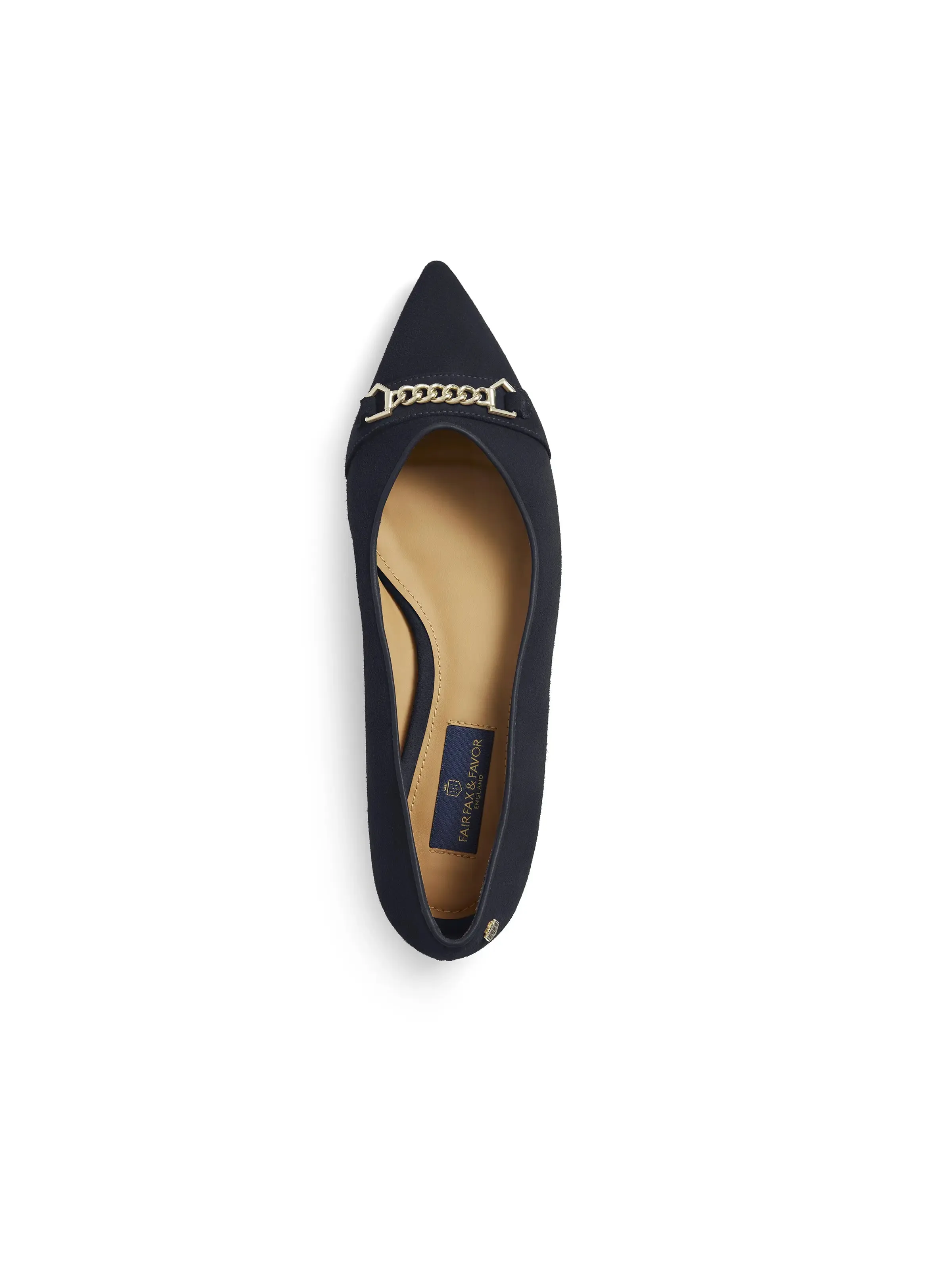 Apsley Ballet Pump - Navy Suede