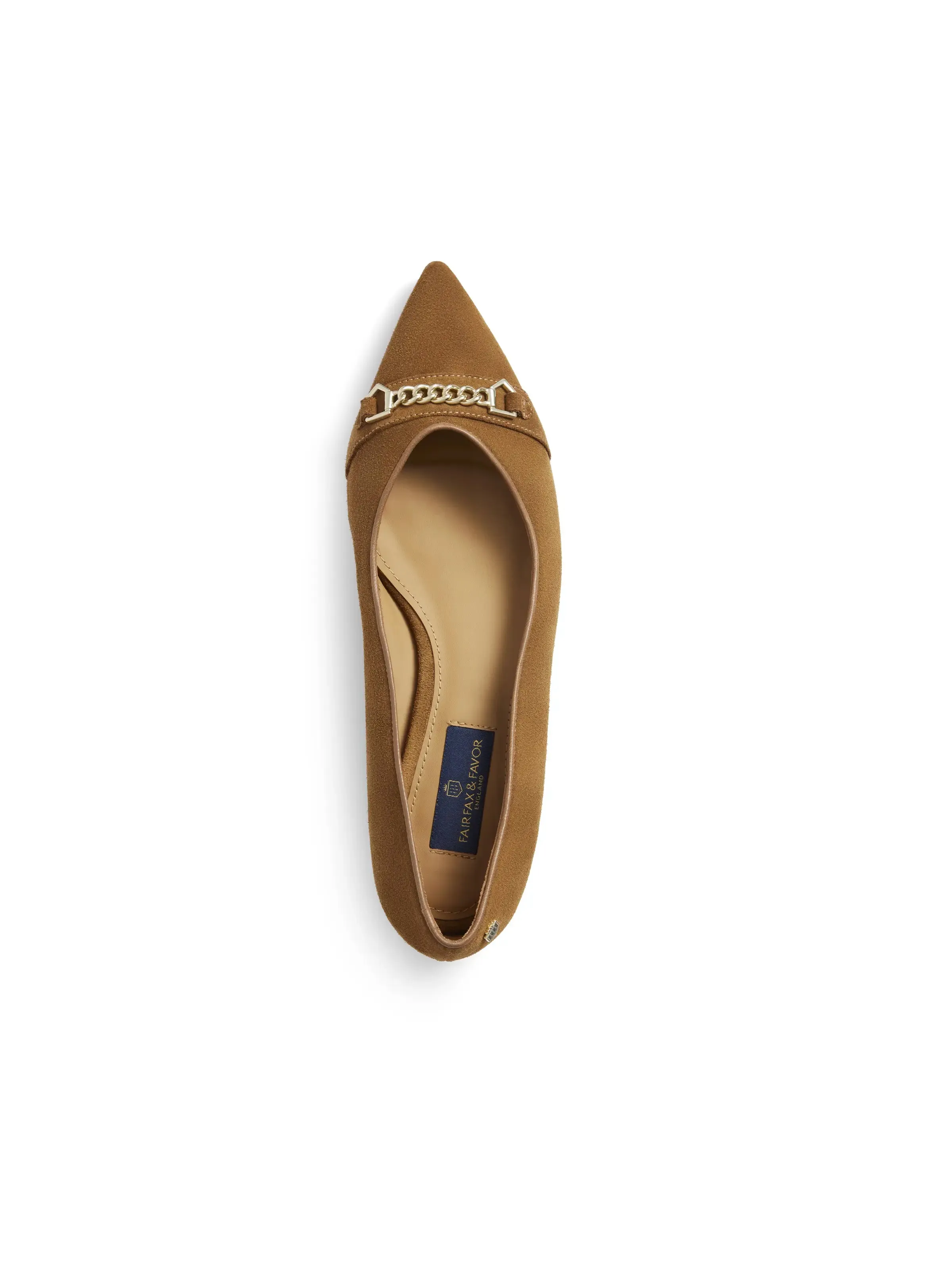 Apsley Ballet Pump - Tan Suede