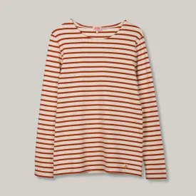 ARMOR LUX LADIES HERITAGE BRETON SHIRT L/S - NATURE/ POTTERS