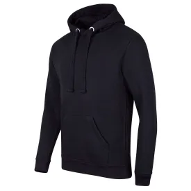 AT5016 Black Pull Over Hoodie - Grey Logo