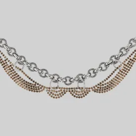 AWE. Chunky Dazzle Chain Collar - Silver