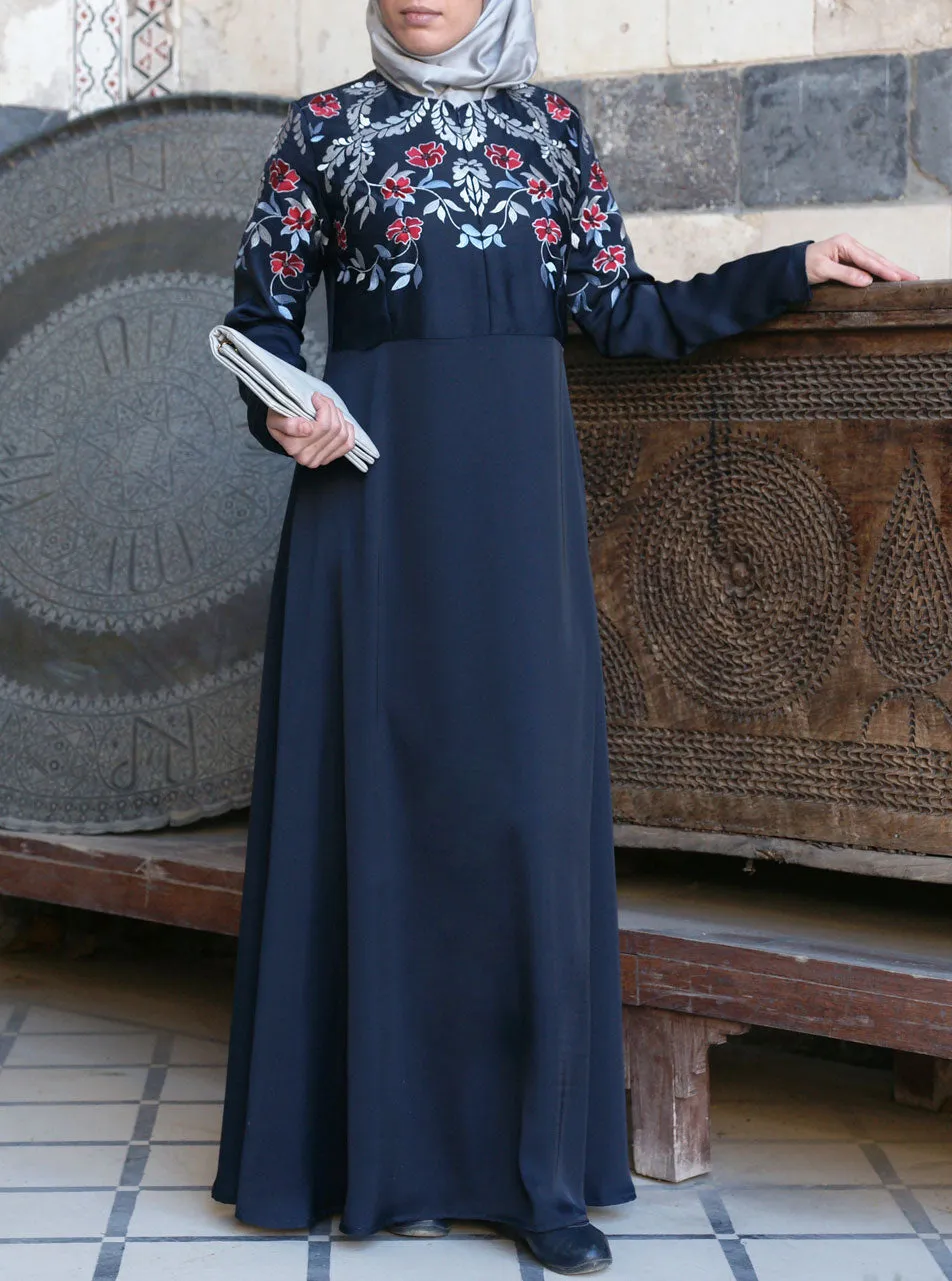 Azbah Embroidered Gown