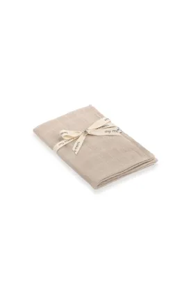 Bamboo Muslin Cloth 2pk - Beige