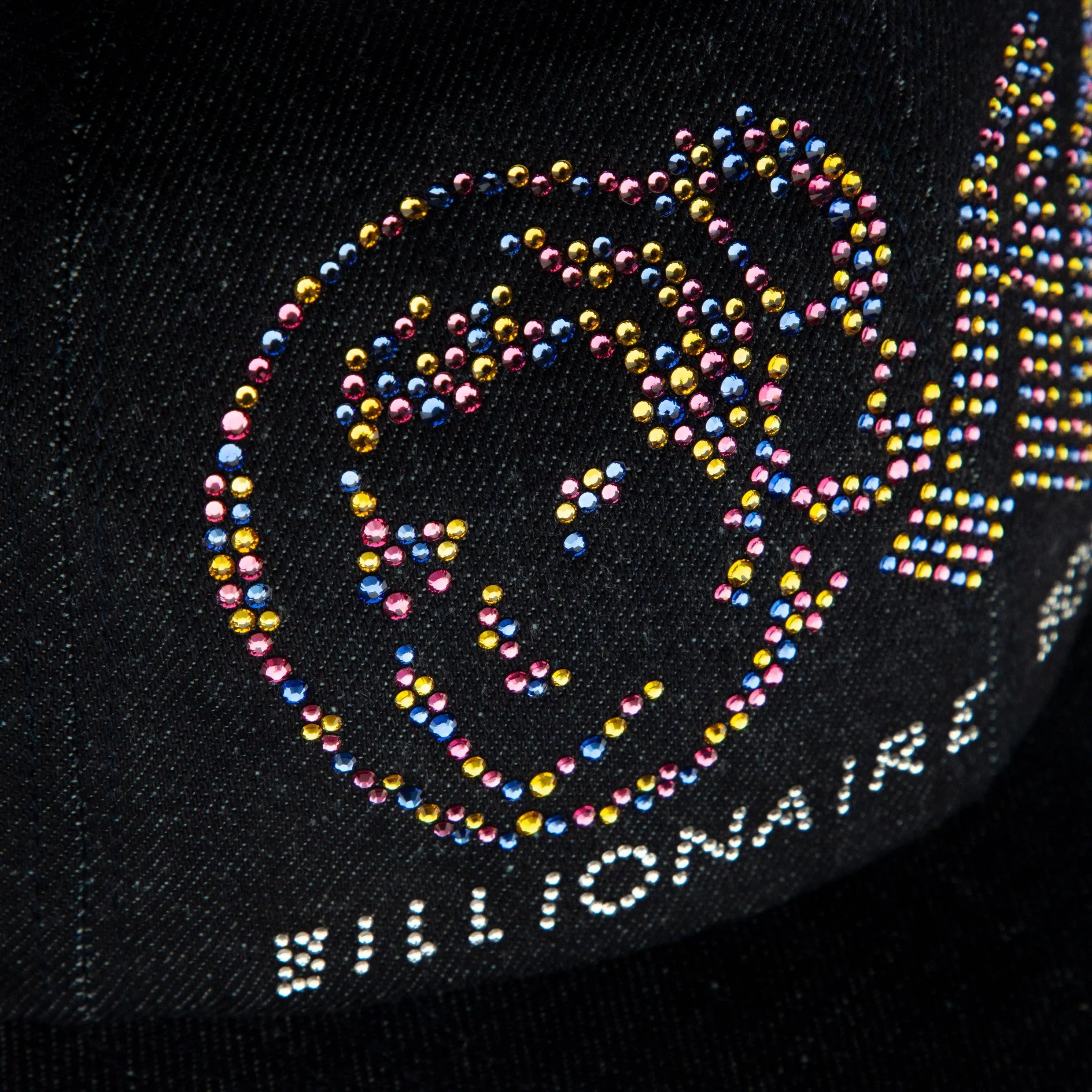 BBC20 OG Logo with Swarovski® crystals Denim Fitted Hat