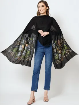 Black Shawl, woolen shawl, woolen shawl for ladies