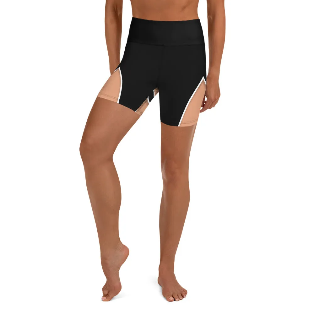 Bold Cut Outs Yoga Shorts