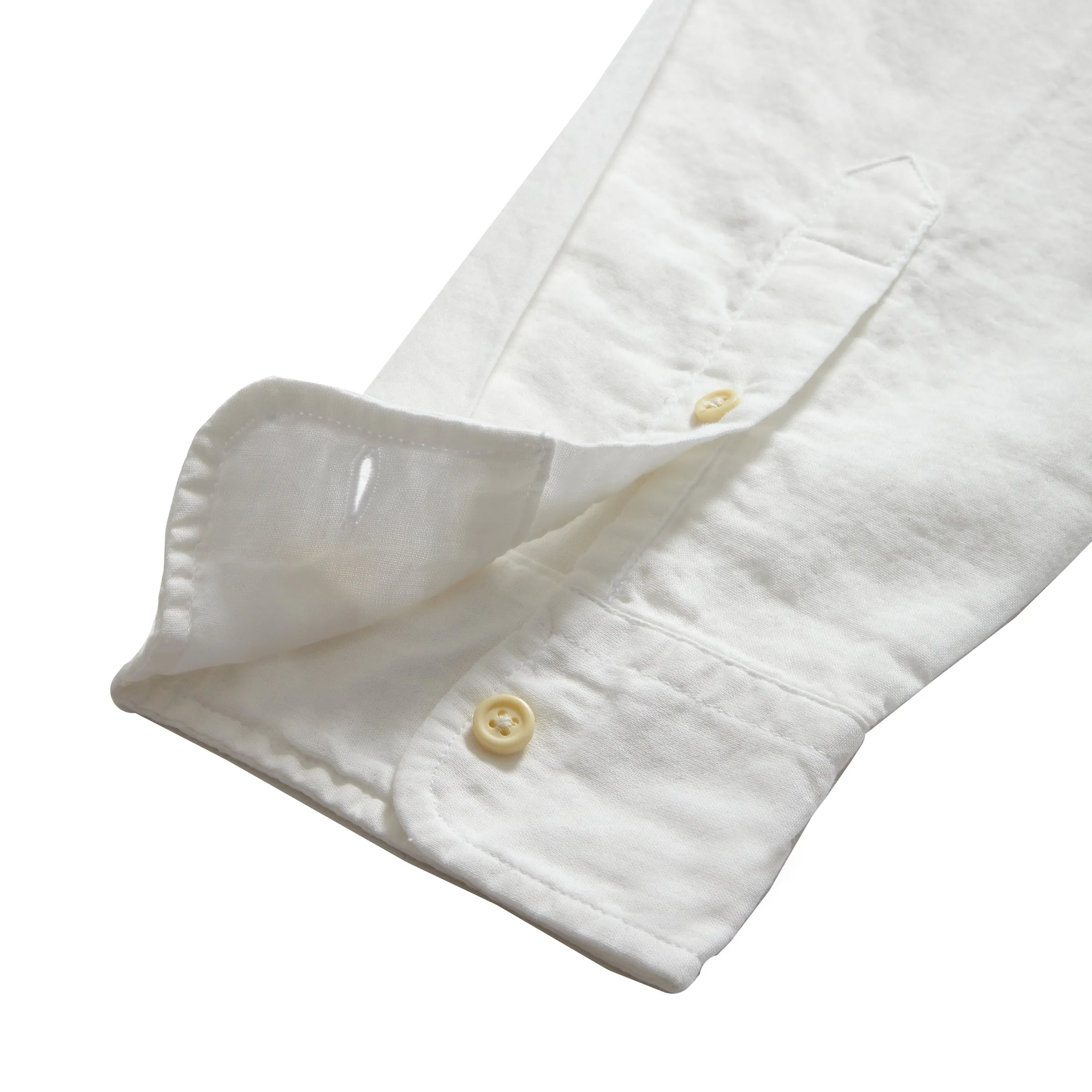 Brando Lightweight Double Cloth Shirt - White