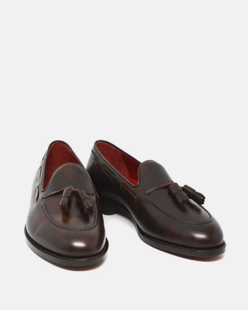 Brown Leather Tassel Loafer