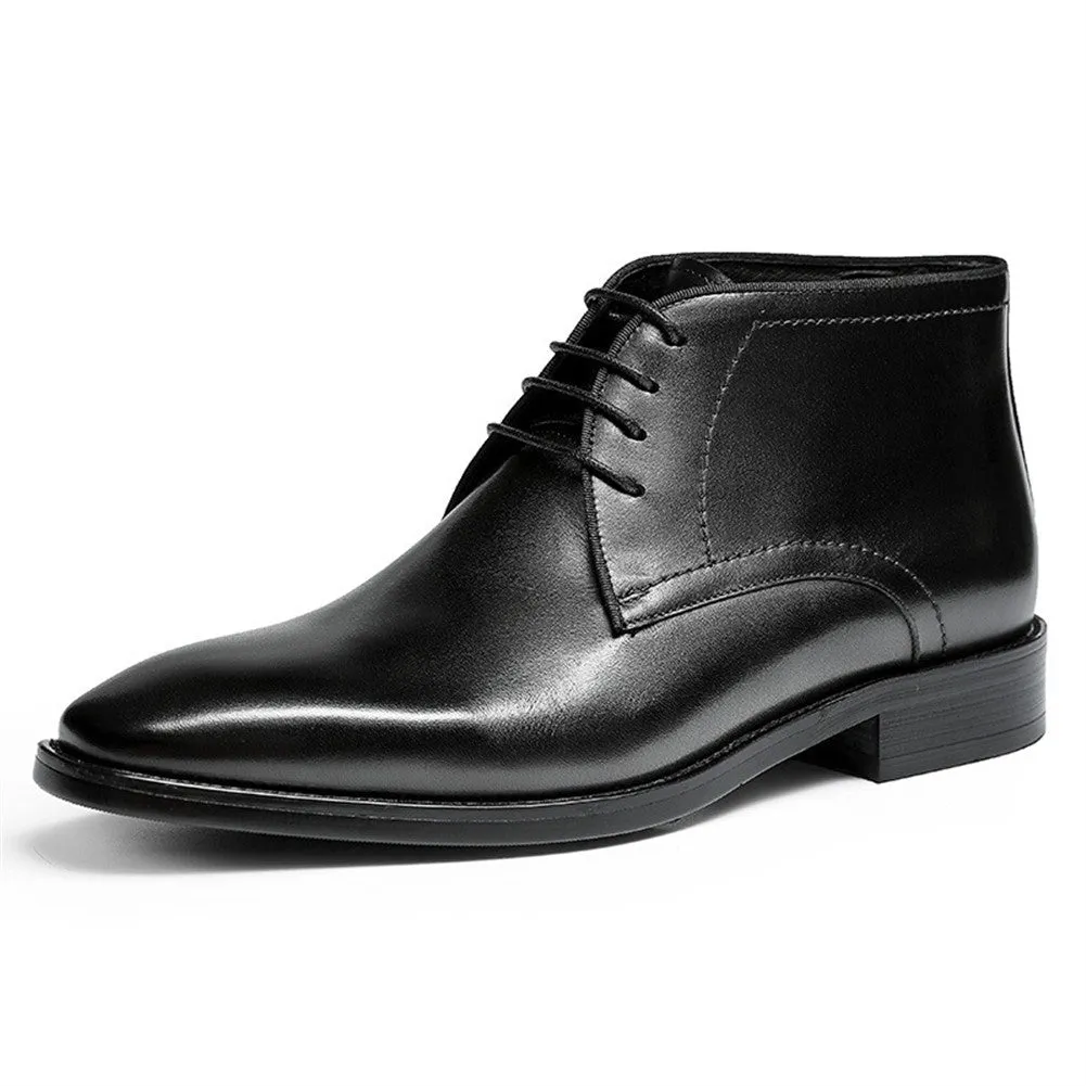 Burnished Square Ankle Boot for Men